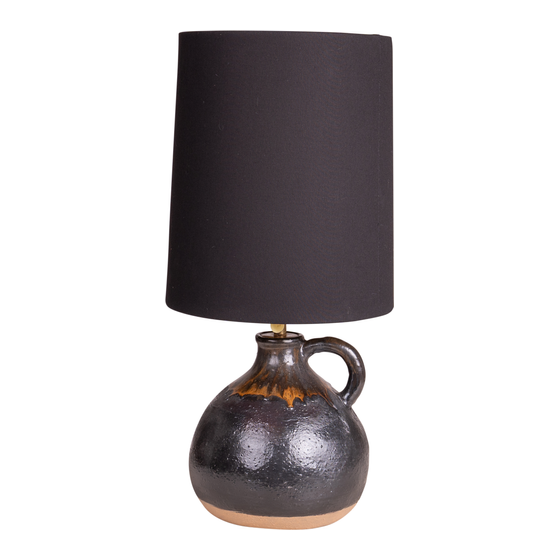 Lamp base Samos black Ø23x26
