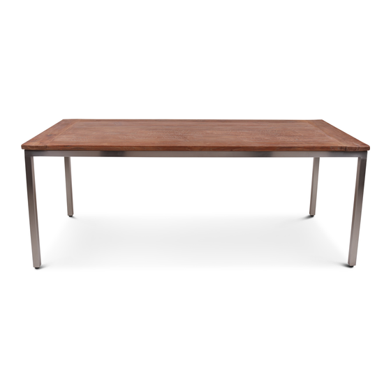 Dining table Loyd 220x90 complete SET sideview