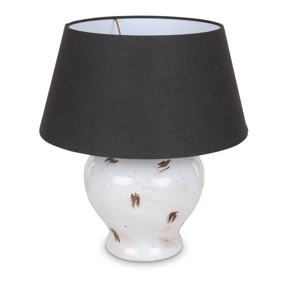 Ceramic lamp base sideview