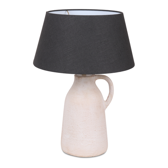 Ceramic lamp base sideview