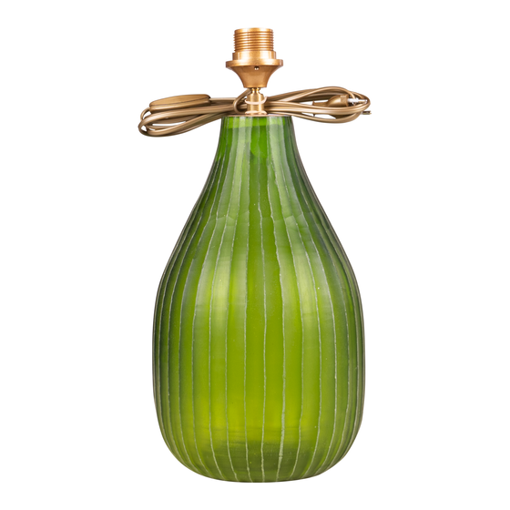 Lampvoet Villandro glas olive 21x21x35
