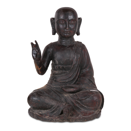 Boeddha gietijzer sideview