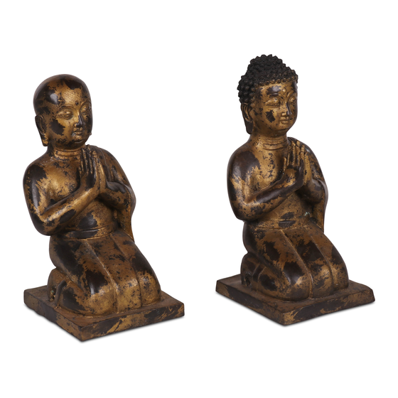 Buddha sitting bronze gold/f