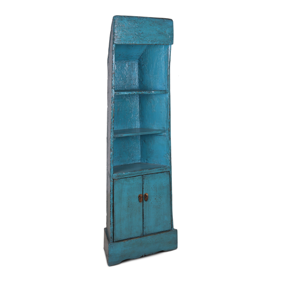 cabinet wood blue