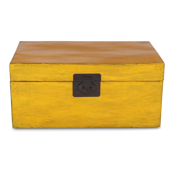 Chest lacquer yellow sideview