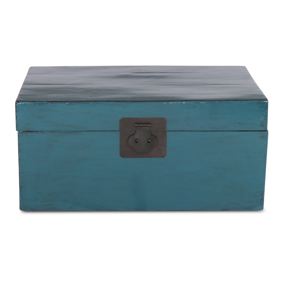Chest lacquer blue sideview