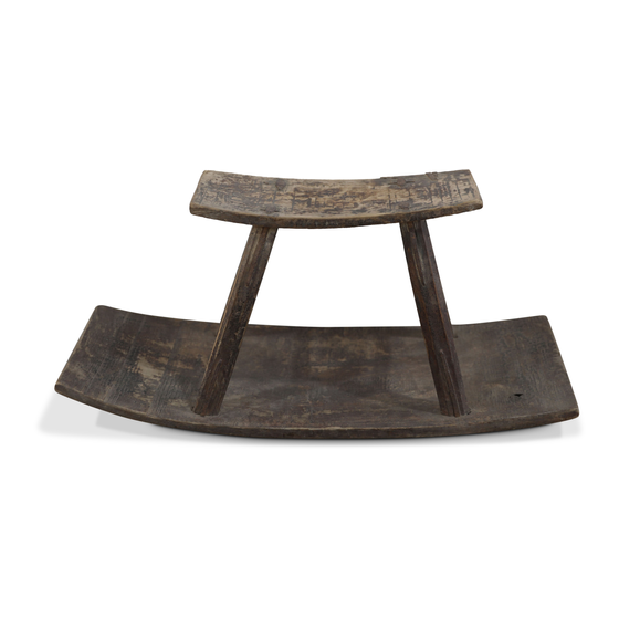 Stool wood sideview