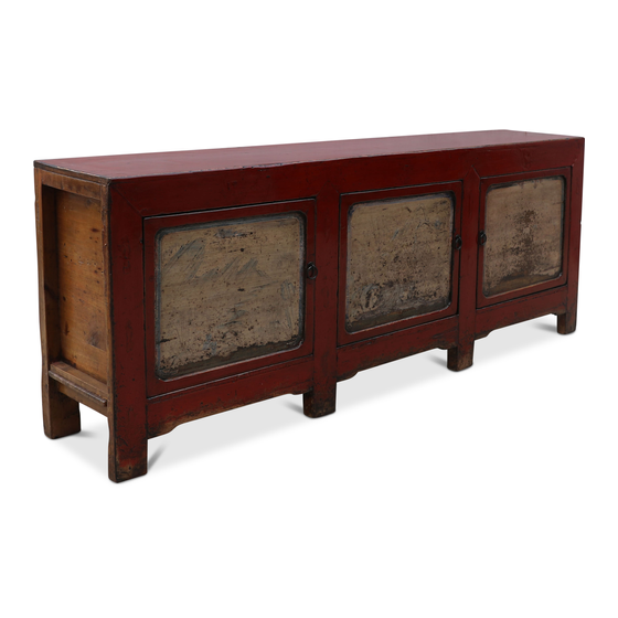 Sideboard lacquer red