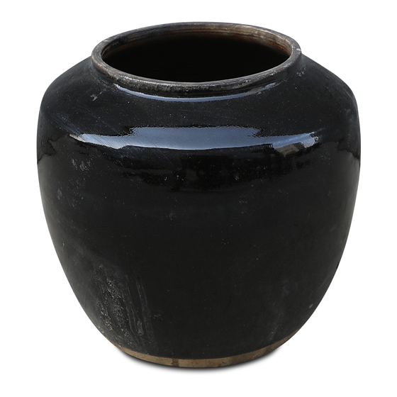 Pot earthenware black