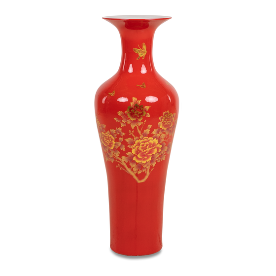 Vase 100cm red sideview
