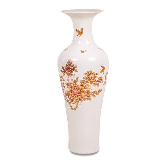 Vase 100cm white sideview