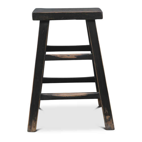 Stool wood sideview