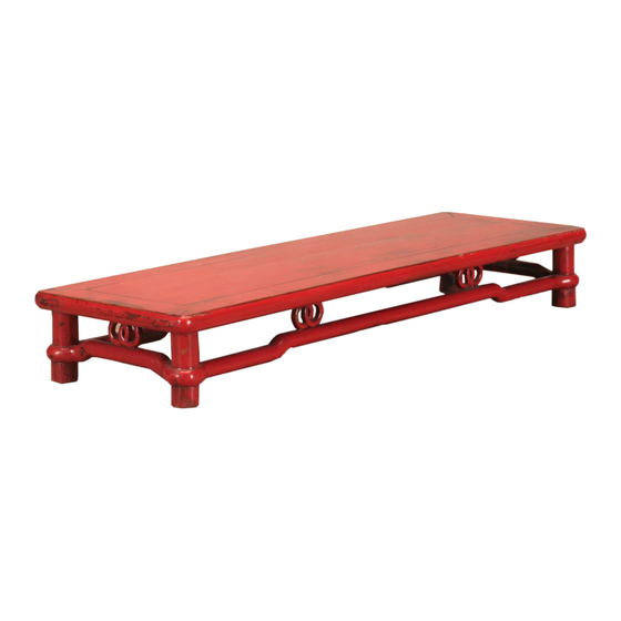 Table low red