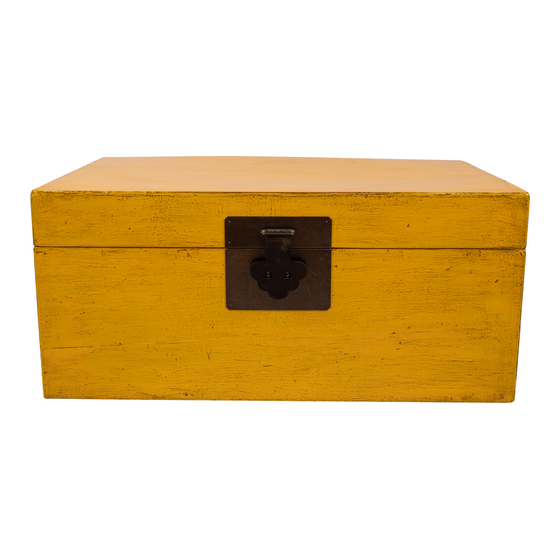 Wooden chest sideview