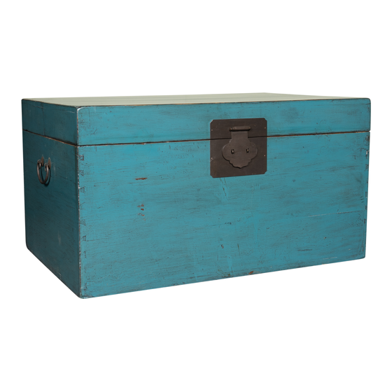 Chest turqoise lacquer 87x60x48