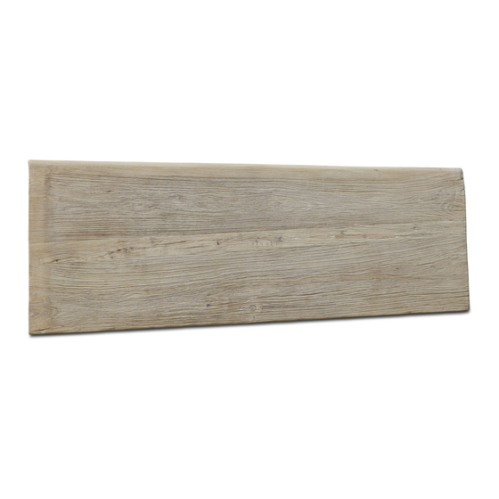 Tafelblad hout 198x70x6 sideview