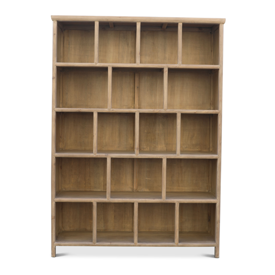 Compartment cabinet wood 215x153x40 sideview