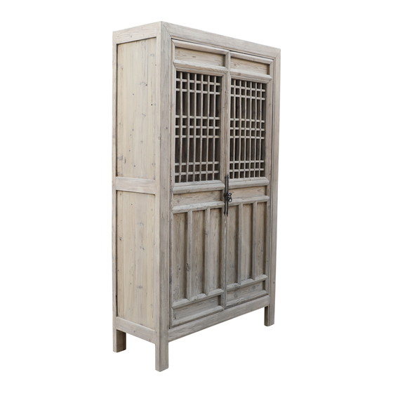 Cabinet wood grid 128x48x220