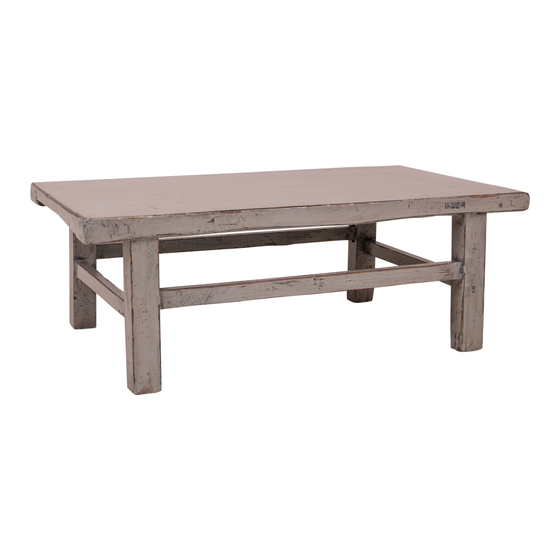 Coffee table lacquer white 90x53x32