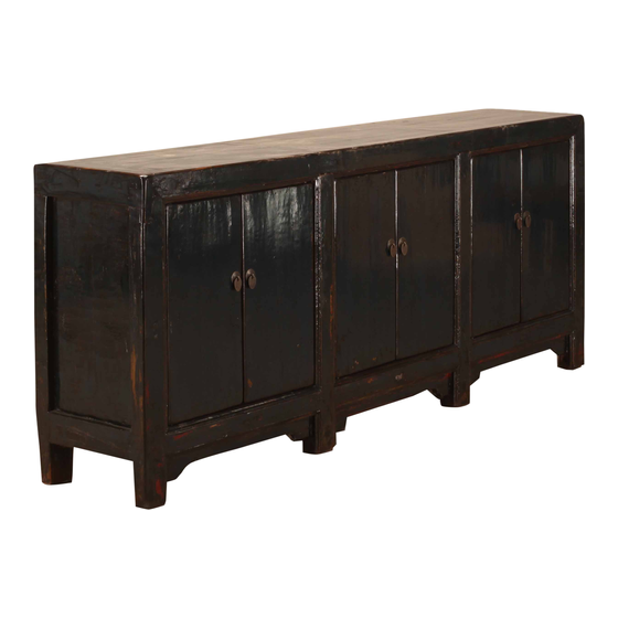 Sideboard lacquer dark blue 6drs 236x45x95