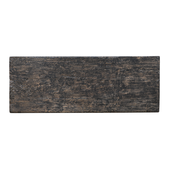 Tafelblad hout zwart 189x71x5,5 sideview