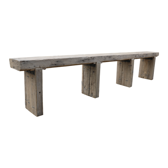 Console table wood 432x42x84