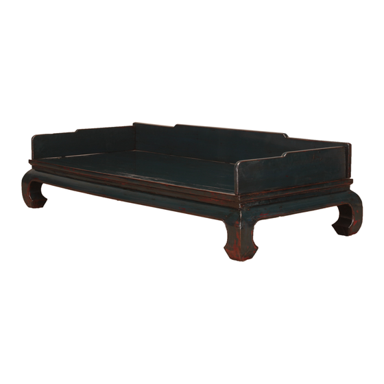 Bed lacquer black 212x103x60