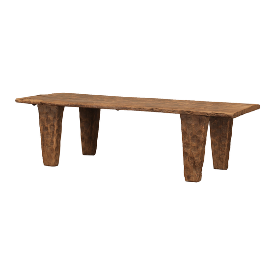 Coffee table wood 163x66x48
