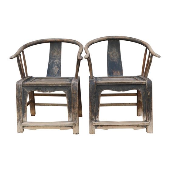 Chair wood black SET OF 2 sideview