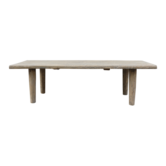 Coffee table wood sideview