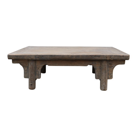 Table Tang wood 89x59x28 sideview