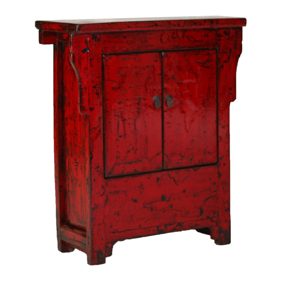 Sideboard lacquer red 2drs 94x41x107