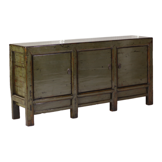 Sideboard lacquer dark grey 3drs 171x40x80