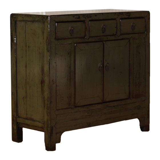 Sideboard lacquer grey 2drs 3drws 101x45x98