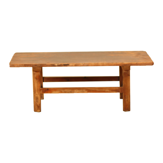 Table Tang wood various color 82x50x33 sideview