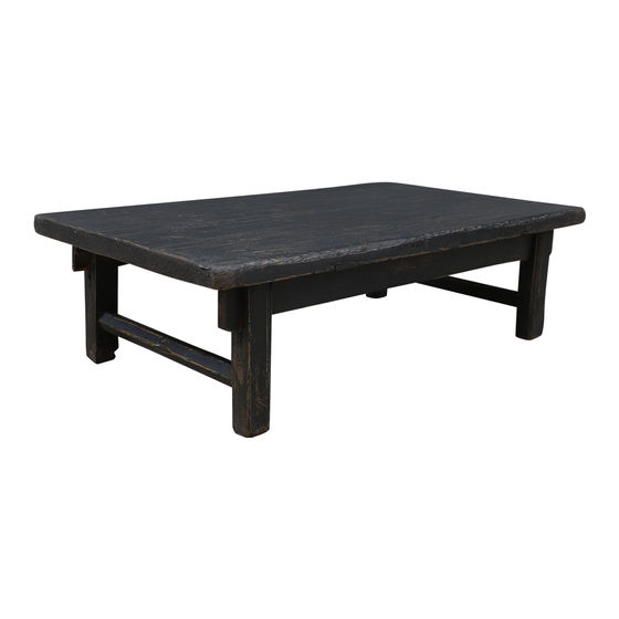 Table Tang wood black 89x52x26