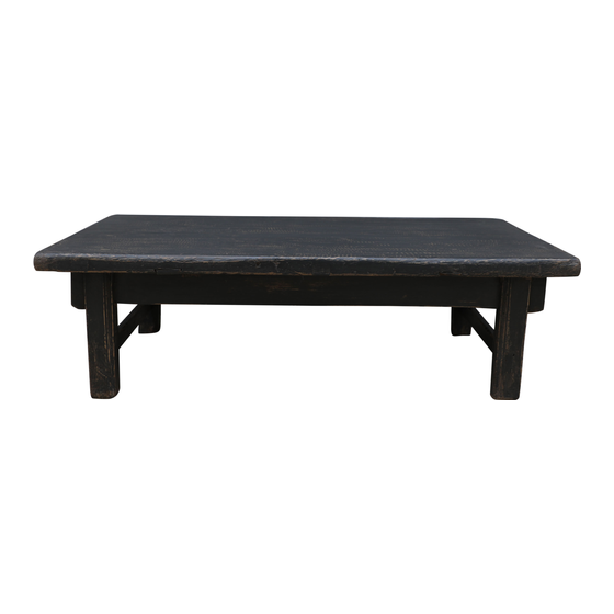 Table Tang wood black 89x52x26 sideview