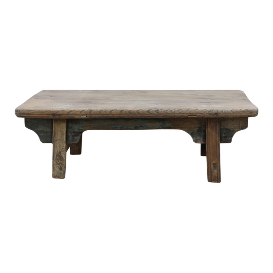 Table Tang wood 82x45x27 sideview