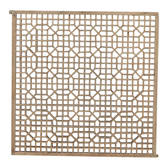 Panel wood pattern 120x3x118 sideview
