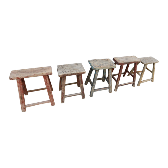 Stool wood in various colors and sizes