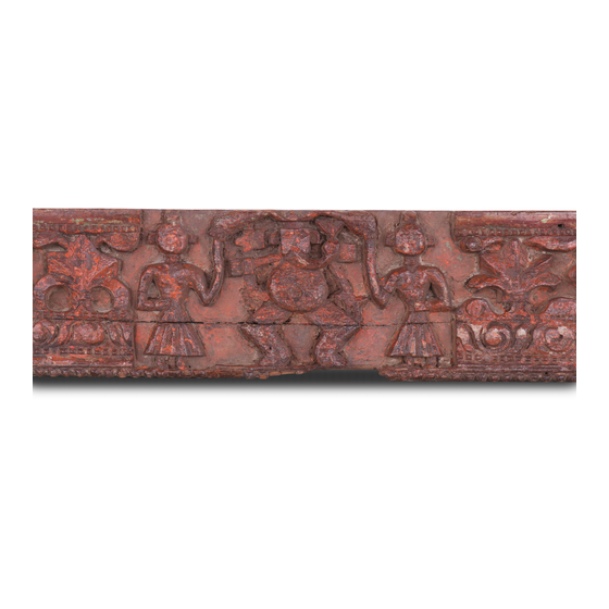 Panel carved wood sideview