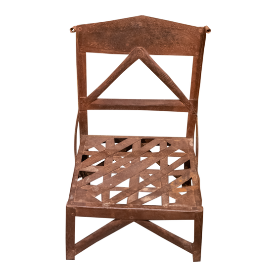 Iron chair sideview