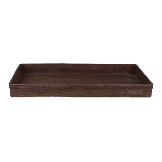 Iron tray sideview