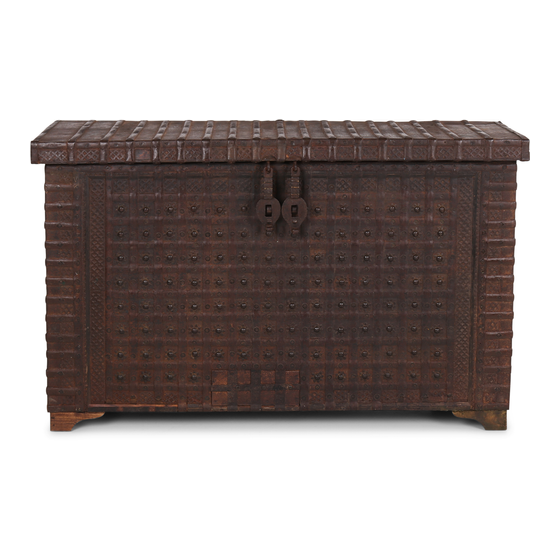 Wooden chest sideview