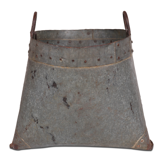 Iron bucket sideview