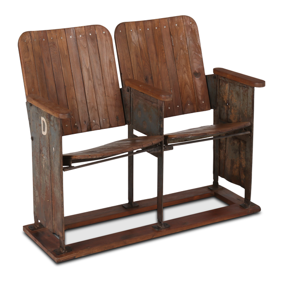 Cinema chair 2-seater wood