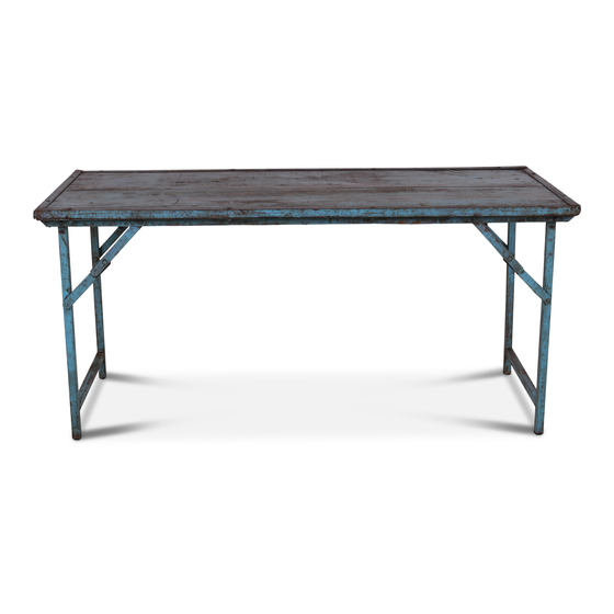 Market table 153x59x72 sideview