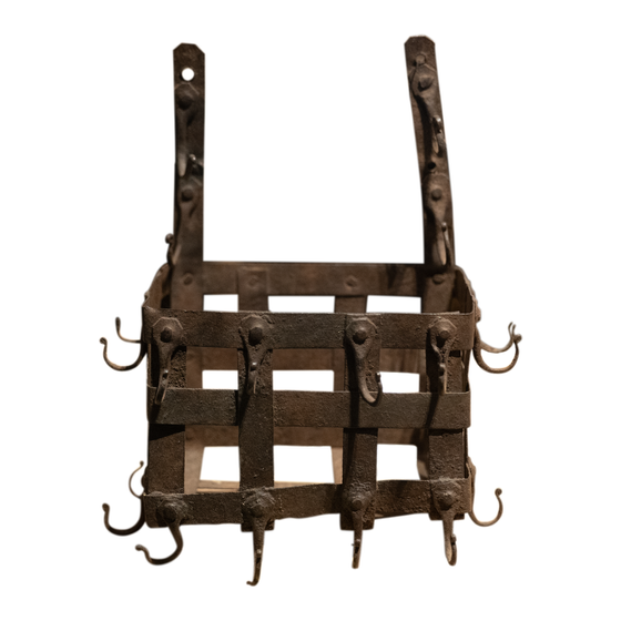Basket iron hanging sideview