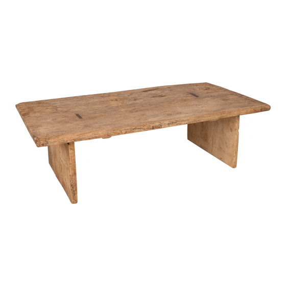 Coffee table old wood natural
