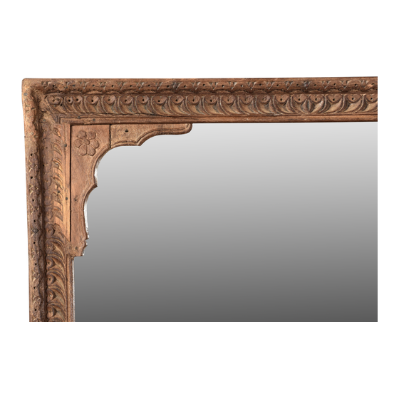 Mirror wood carved sideview